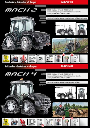 Trattrice agricola cingolati Carraro Mach 4 R
