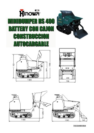 Dumper cingolati Hinowa HS 400 Battery
