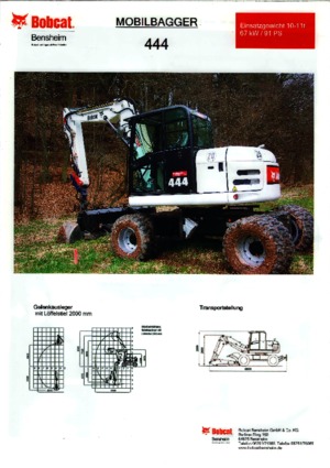 Escavatori cingolati Bobcat 444