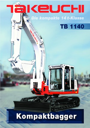 Escavatori cingolati Takeuchi TB 1140