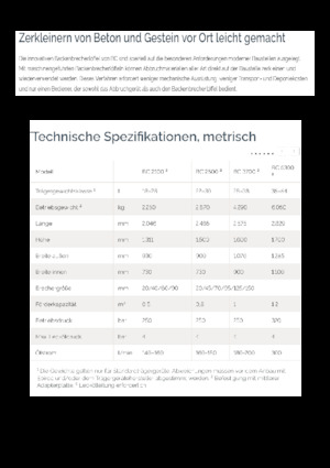 Benna frantumatrice Epiroc BC 2500 