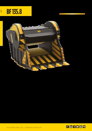Benna frantumatrice MB Crusher BF135.8