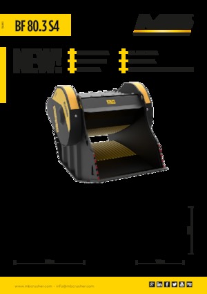 Benna frantumatrice MB Crusher BF80.3 S4