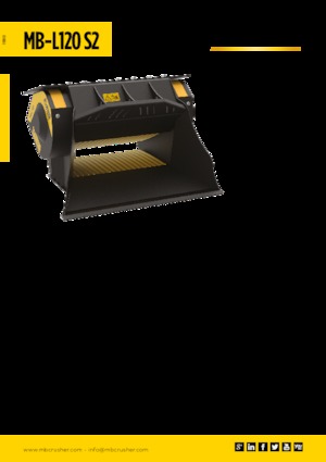 Benna frantumatrice MB Crusher MB-L120 S2