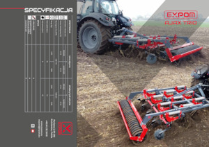 Coltivatori con vomeri ad alette Expom® Ajax Trio 3.0