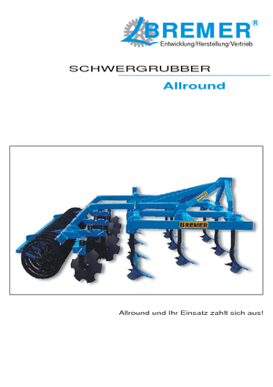 Coltivatori con vomeri ad alette Bremer Allround 3