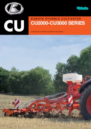Coltivatori con vomeri ad alette Kubota CU3300C AP