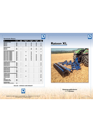 Coltivatori con vomeri ad alette DAL-BO Ratoon XL 190 NSH