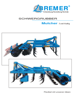 Coltivatori con vomeri ad alette Bremer SHG 2/23 Mulcher