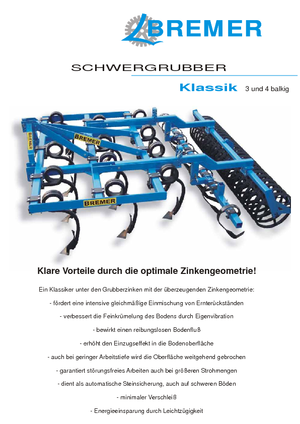 Coltivatori con vomeri ad alette Bremer SHG 460/23