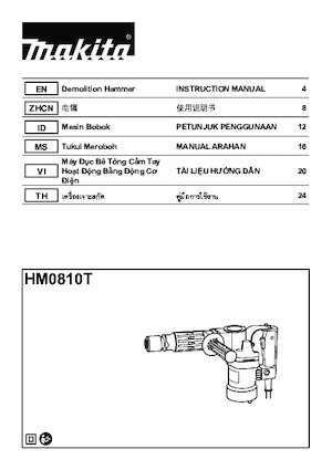 Martelli demolitori Makita HM0810TA
