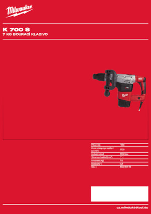 Martelli demolitori Milwaukee K 700 S
