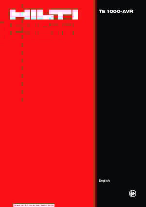 Martelli demolitori Hilti TE 1000-AVR