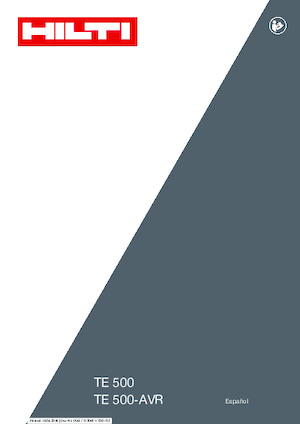 Martelli demolitori Hilti TE 500-AVR