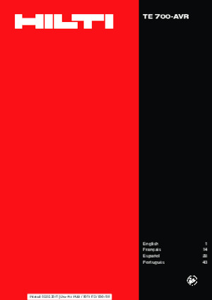 Martelli demolitori Hilti TE 700-AVR