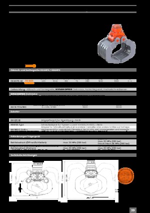 Benne frantoio selezionatrici Kinshofer D09HPX-50