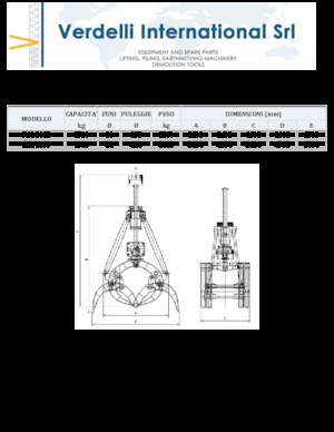 Benne frantoio selezionatrici Verdelli F.M. 1600
