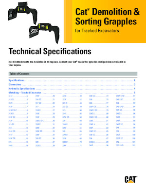 Benne frantoio selezionatrici Caterpillar G318