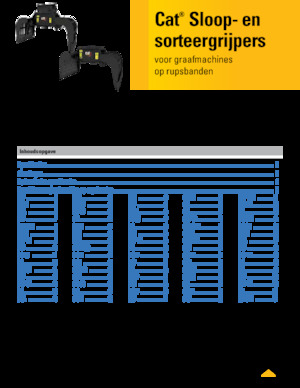 Benne frantoio selezionatrici Caterpillar G318