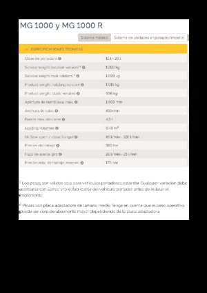 Benne frantoio selezionatrici Epiroc MG 1000 