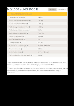 Benne frantoio selezionatrici Epiroc MG 1000 