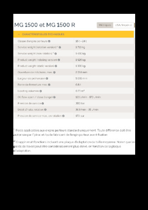 Benne frantoio selezionatrici Epiroc MG 1500 R 