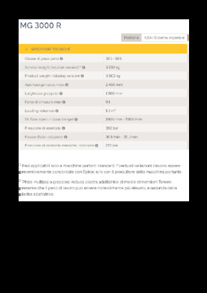 Benne frantoio selezionatrici Epiroc MG 3000 R