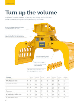 Benne frantoio selezionatrici Epiroc MG 1000 