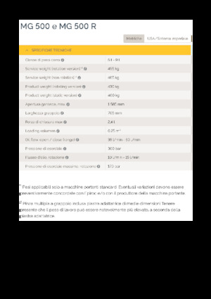 Benne frantoio selezionatrici Epiroc MG 500 R 