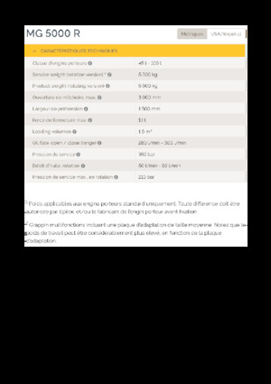 Benne frantoio selezionatrici Epiroc MG 5000 R