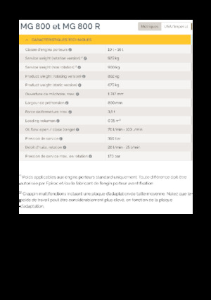 Benne frantoio selezionatrici Epiroc MG 800 R 