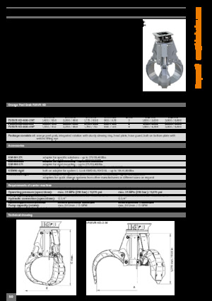 Benne frantoio selezionatrici Kinshofer P25VR HD-800-4W
