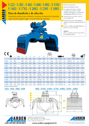 Benne frantoio selezionatrici Arden S 3001