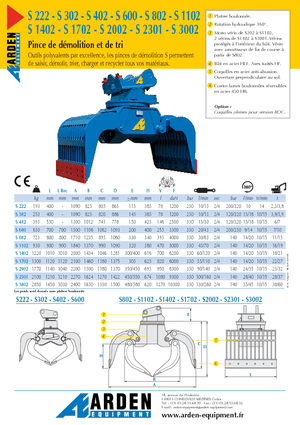 Benne frantoio selezionatrici Arden S 3001