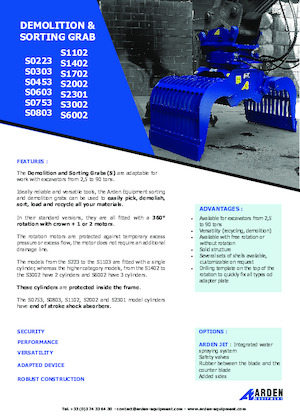 Benne frantoio selezionatrici Arden S6002