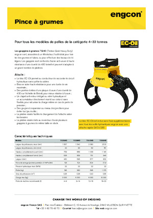Benne frantoio selezionatrici engcon TG55HD