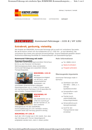 Veicoli comunali multiuso diesel Reform Werke Boki 1251