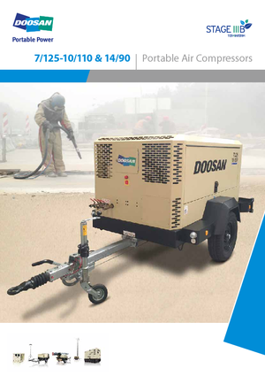 Compressori Protatili - Diesel, Elettrici, Benzina Doosan 7/125