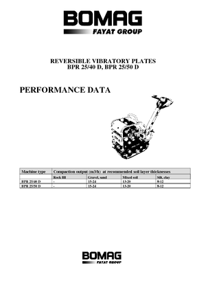 Piastre vibranti reversibili Bomag BPR 25/50 D