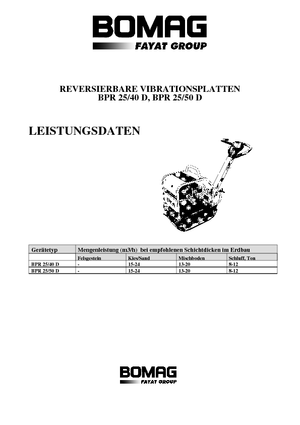 Piastre vibranti reversibili Bomag BPR 25/50 D