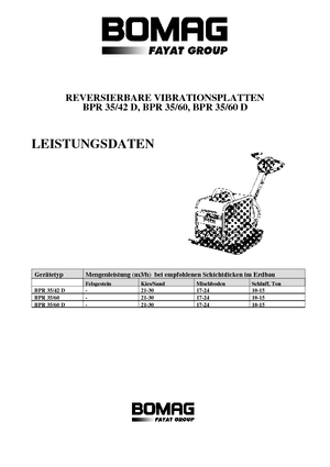 Piastre vibranti reversibili Bomag BPR 35/60 D