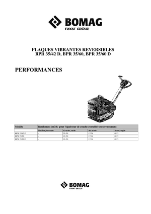 Piastre vibranti reversibili Bomag BPR 35/60 D