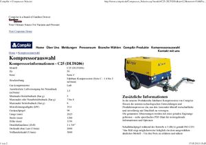 Compressori Protatili - Diesel, Elettrici, Benzina CompAir C 25