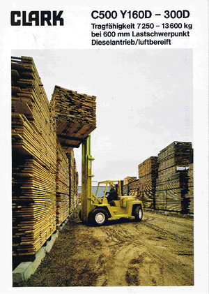 Carrelli elevatori frontali diesel Clark C 500-ys-250 D