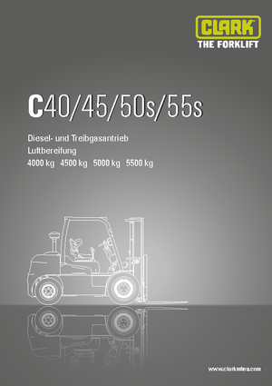 Carrelli elevatori frontali diesel Clark C 55 s D