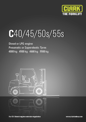 Carrelli elevatori frontali diesel Clark C 55 s D