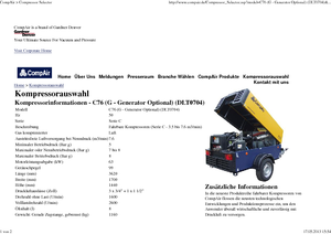 Compressori Protatili - Diesel, Elettrici, Benzina CompAir C 76