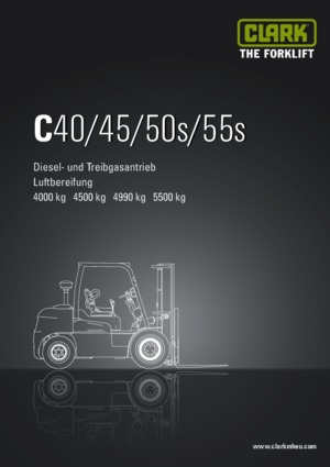 Carrelli elevatori frontali diesel Clark C 50 s D