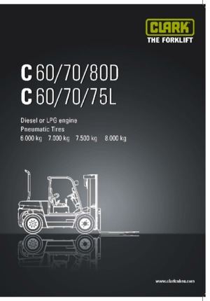 Carrelli elevatori frontali diesel Clark C 80 D