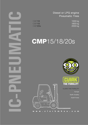 Carrelli elevatori frontali diesel Clark CMP 18 D